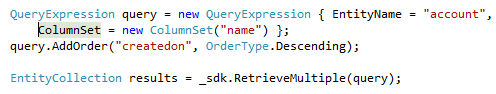 Dynamics CRM 2011 Querying Data with QueryExpression