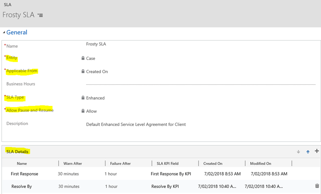 Create a Service Level Agreement for Cases in Microsoft Dynamics 365 -  Microsoft Dynamics CRM Community